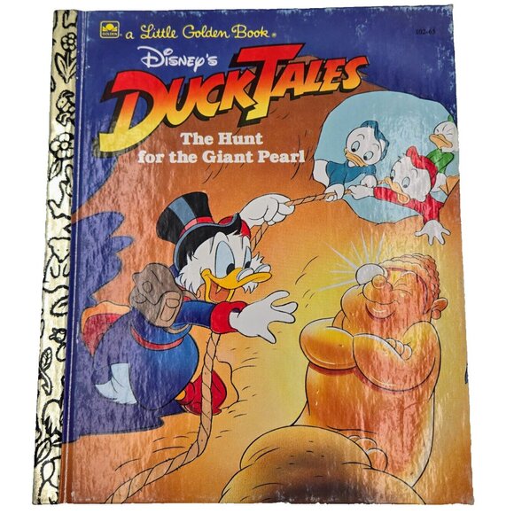 Duck Tales Little Golden Book Walt Disney The Hunt For the Giant Pearl 1987 Read - Picture 1 of 10